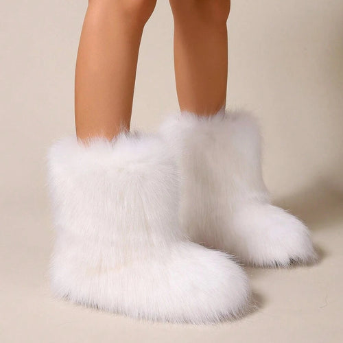 Fluffy Faux Furry Boots