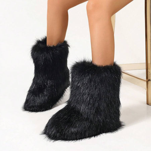 Fluffy Faux Furry Boots