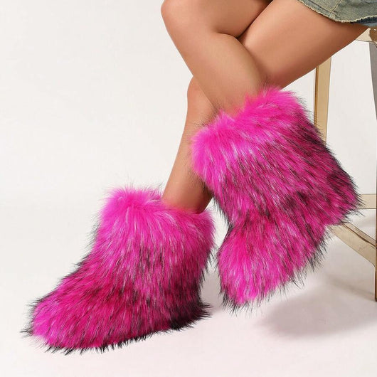 Fluffy Faux Furry Boots