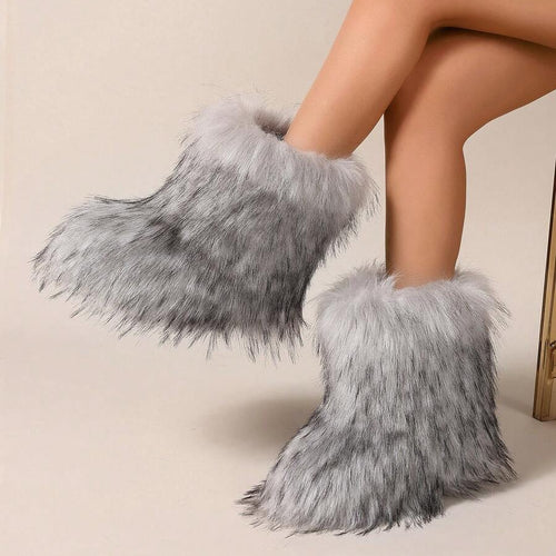 Fluffy Faux Furry Boots